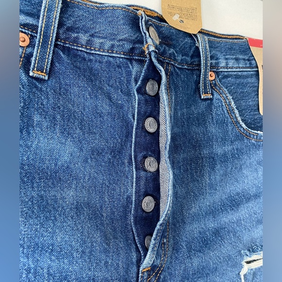 ❤️ Levi's Womens 501 High-Rise Shorts Sansome Muse - Picture 10 of 10